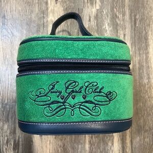 Juicy Couture Vintage Y2K Terry Cosmetic Beauty Case Green Juicy Girls Club Rare